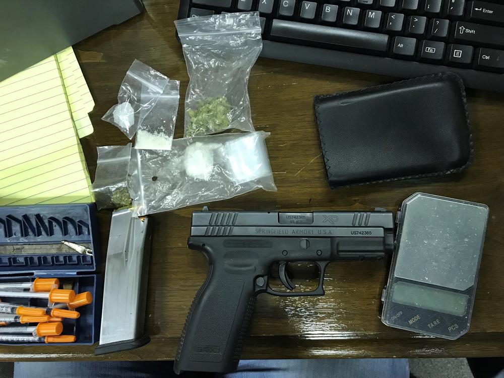 items seized during arrest
