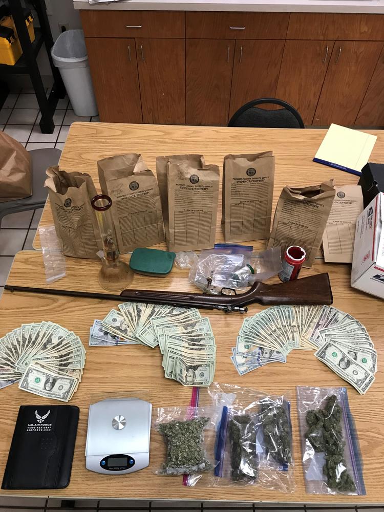 Items seized during search warrant