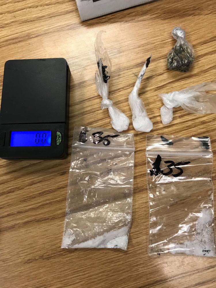 items seized during drug arrest